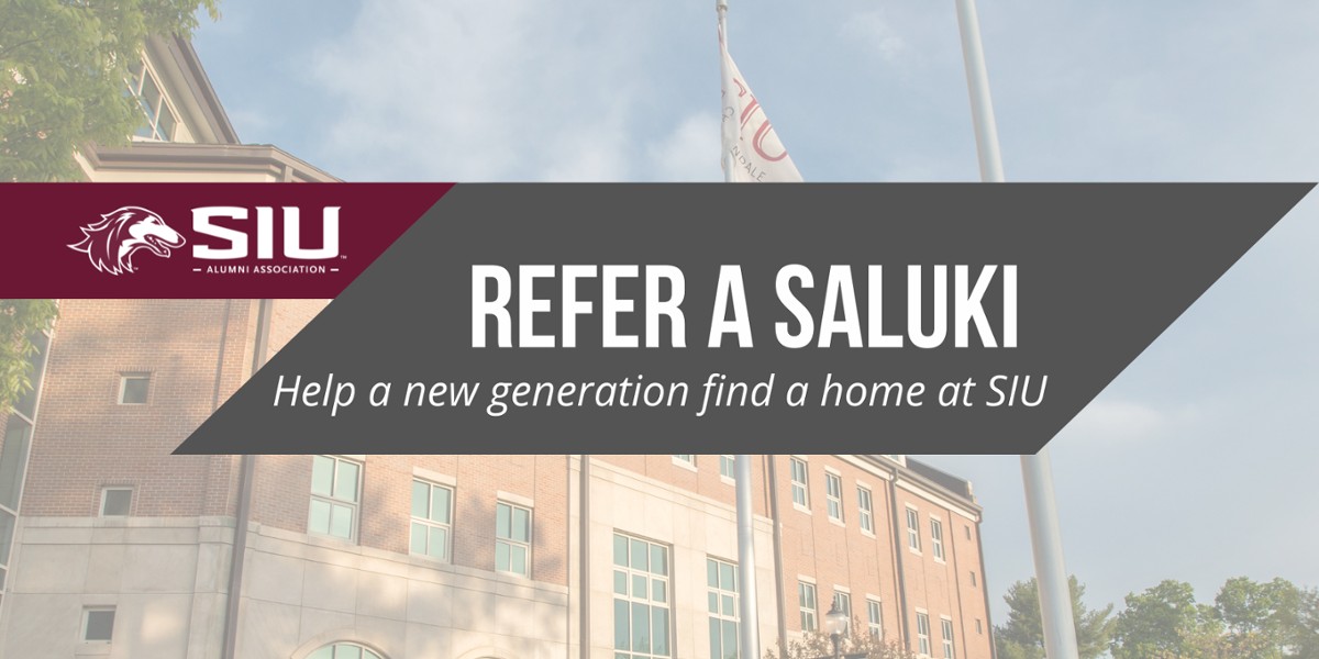 Refer a Saluki Program Banner